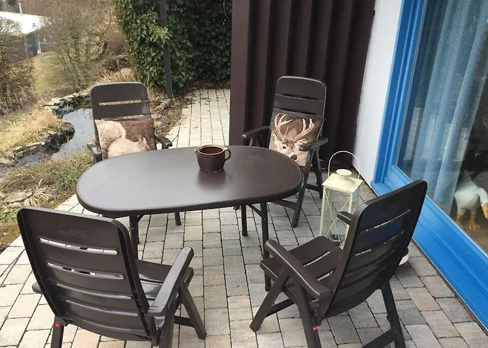 Дом отдыха Idyllisch Wohnen Im Weserbergland - Mit Phantastischer Aussicht Fuer 4 Personen Polle